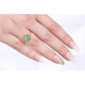 Raw Australian Jade Ring Gemstone Jewelry Rough Crystal