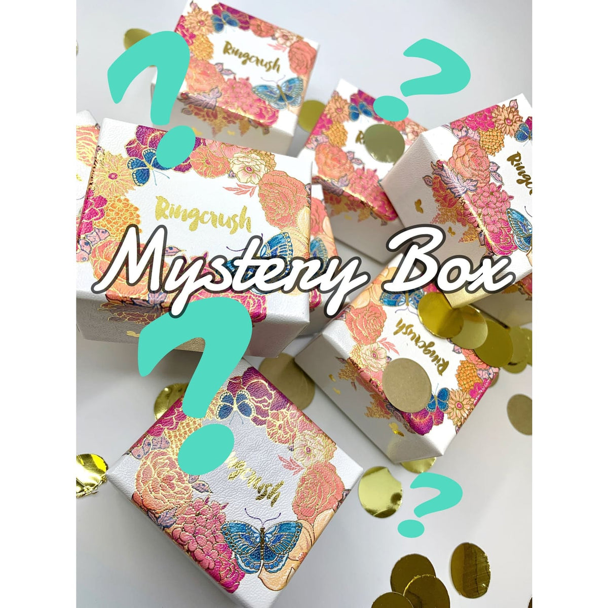 Raw Crystal Ring Mystery Box! 3 Set Gemstone Jewelry Rough