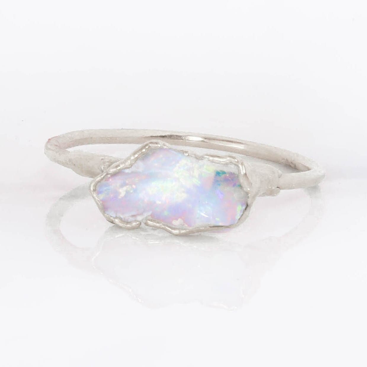 Byzantine Ring with Blue Opal Stone - 925 Sterling Silver Gold Plated -  GREEK ROOTS
