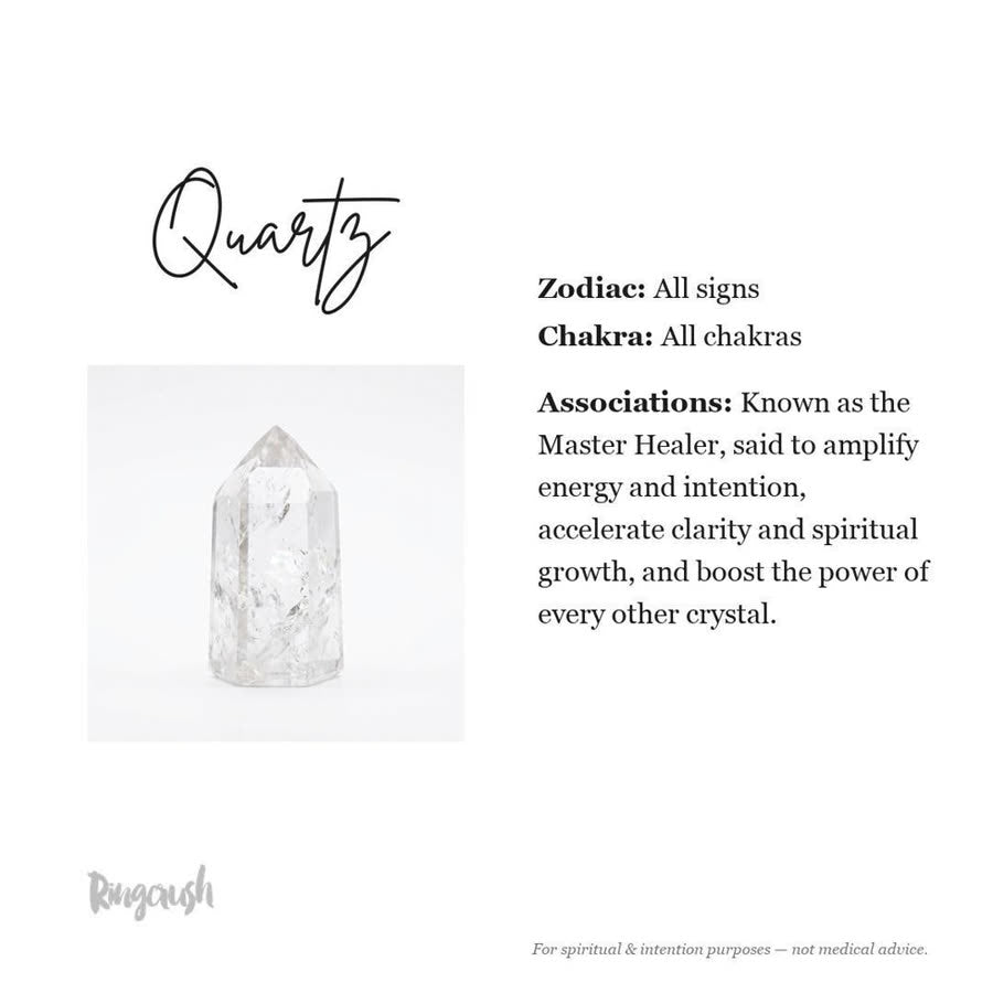 Quartz: birth month, zodiac, chakra and associations